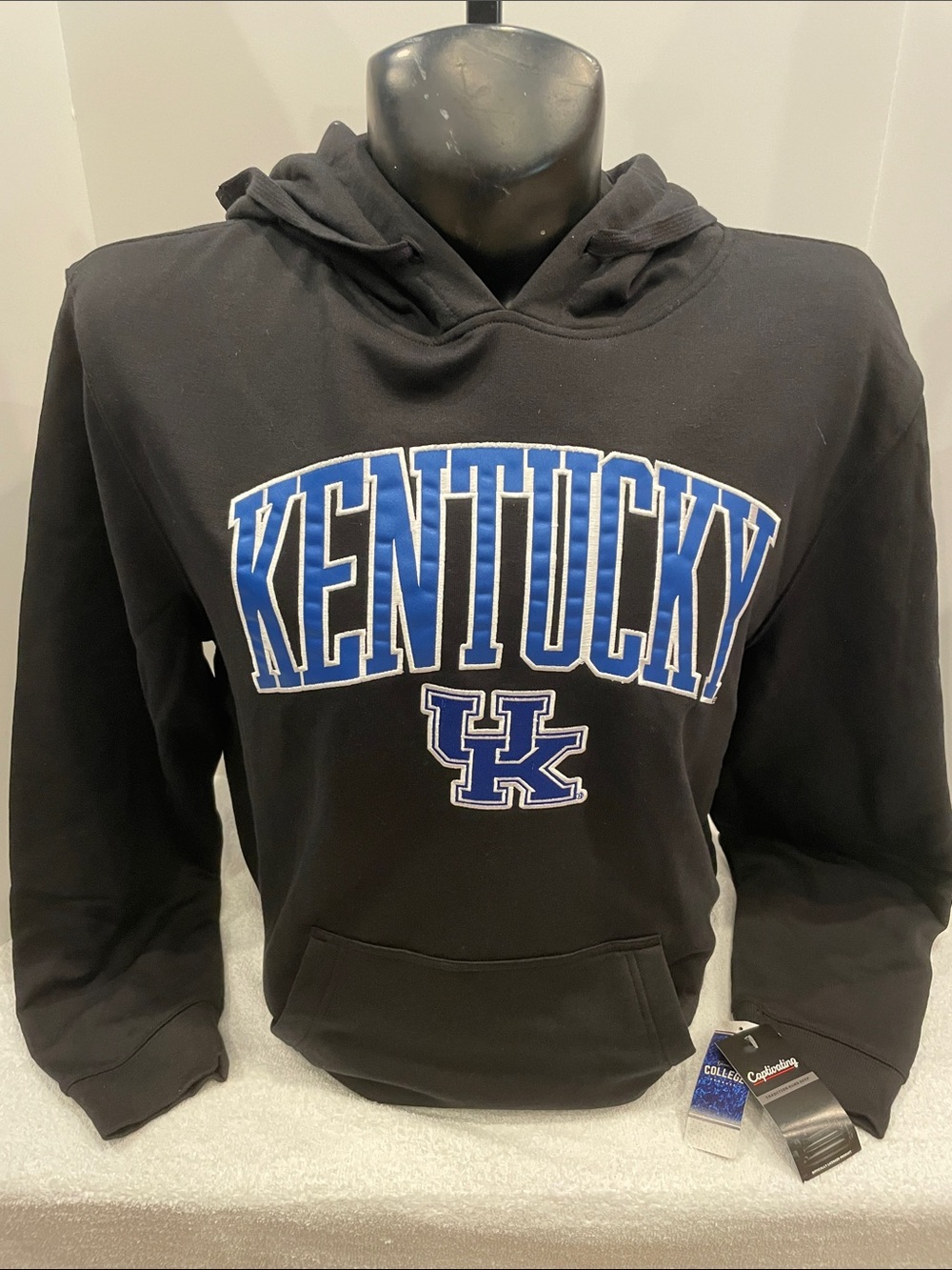 Adult NWT Champion University of Kentucky Wildcats Black & Blue Hoodie
